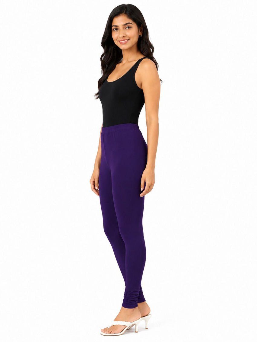 Dhanz churidar PURPLE view 3