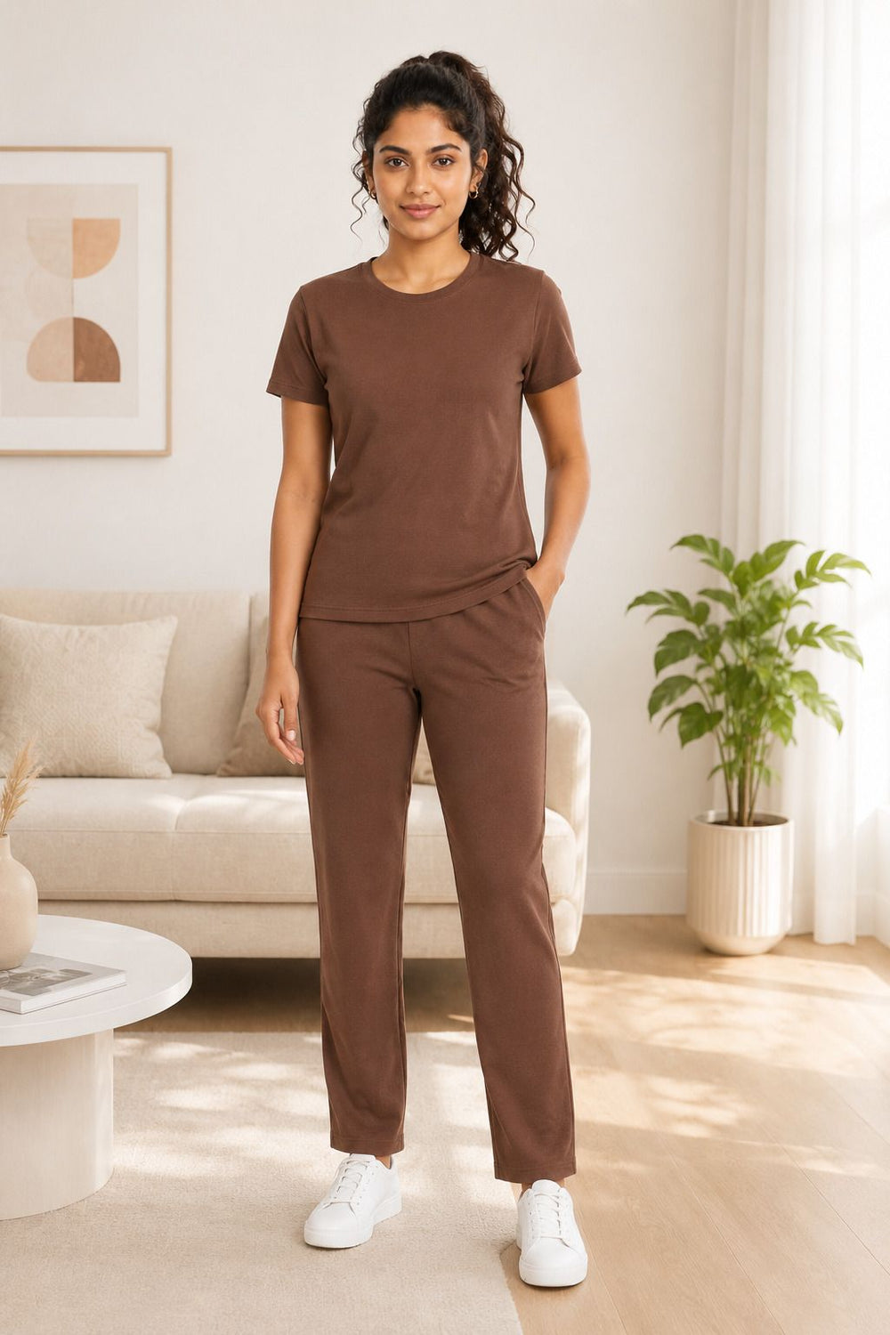 Brown night suit additional view 3