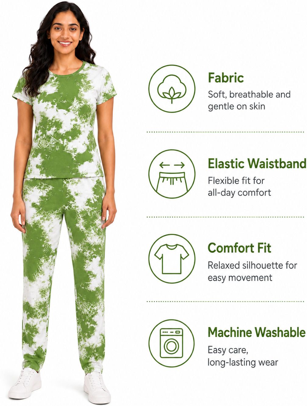 Green night suit additional view 4
