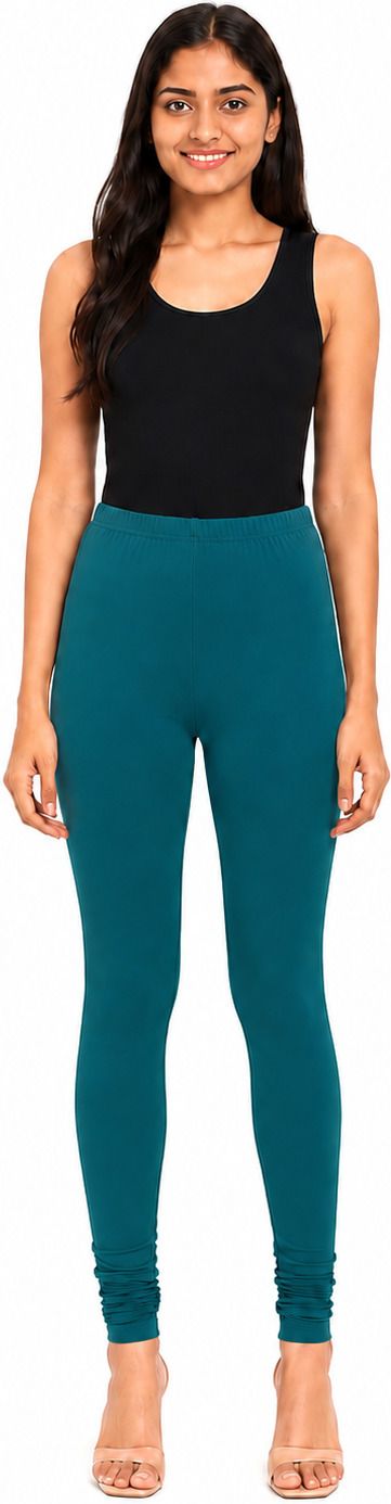 Dhanz churidar PEACOCK GREEN view 1