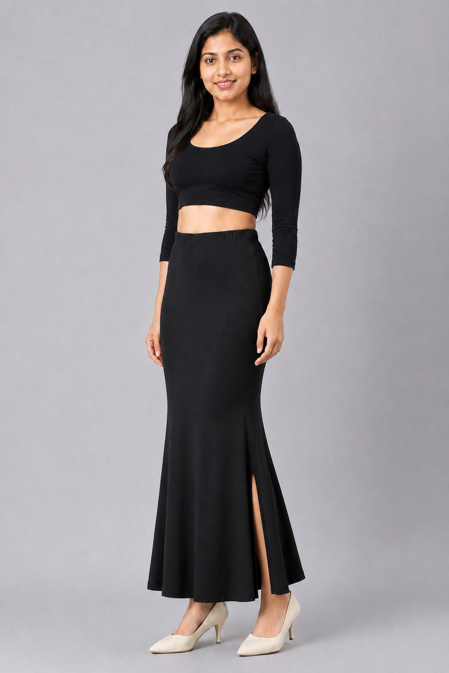 Black fish cut shapewear side view