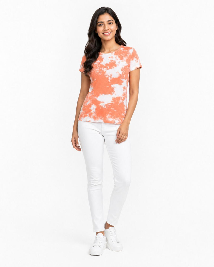 Dhanz Tie Dye Orange front view