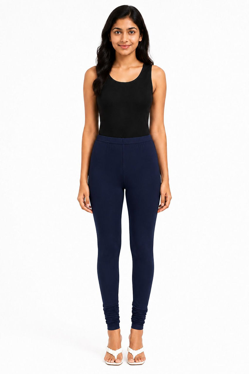 Dhanz churidar DARK NAVY view 1