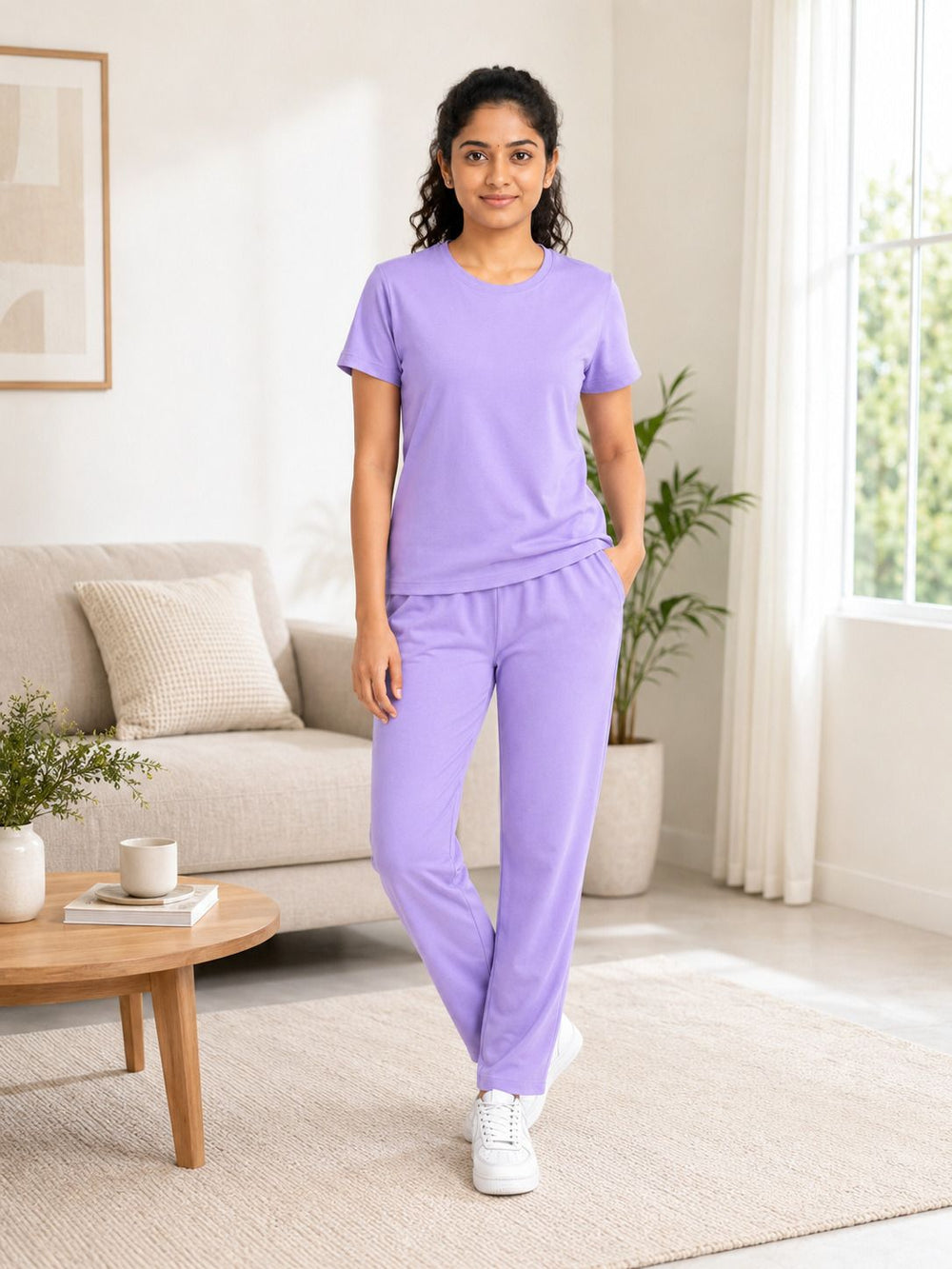 Lavender night suit additional view 3