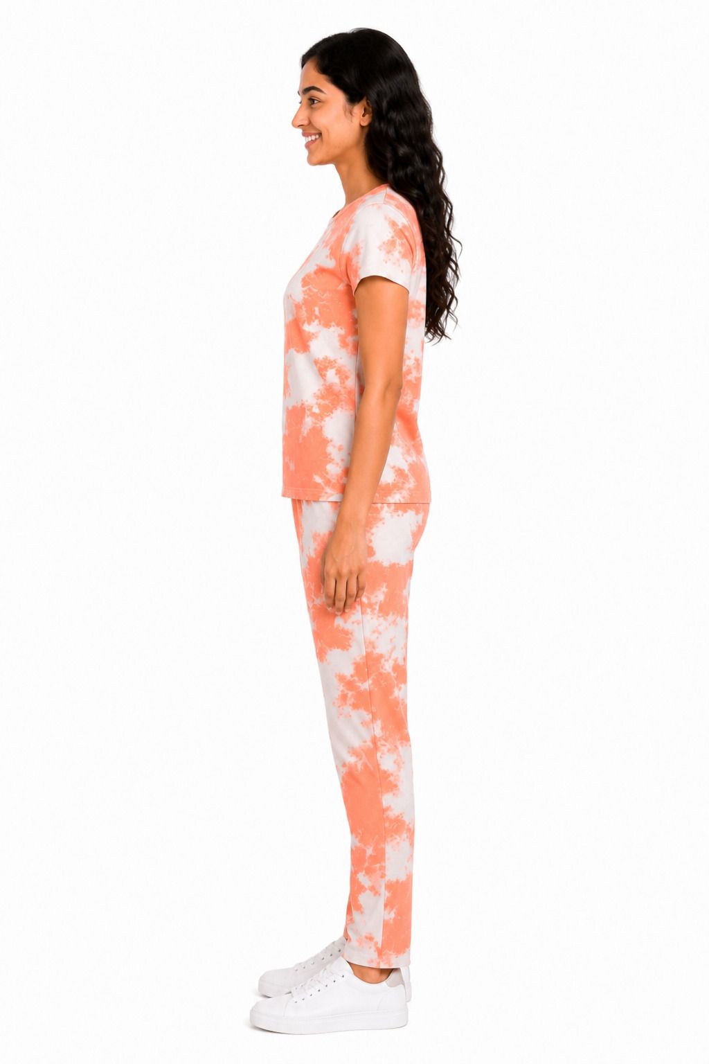 Peach Orange night suit additional view 2