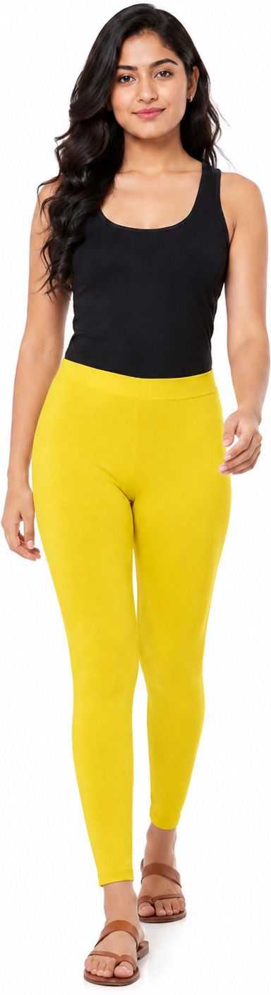 Dhanz ankle LEMON YELLOW view 3