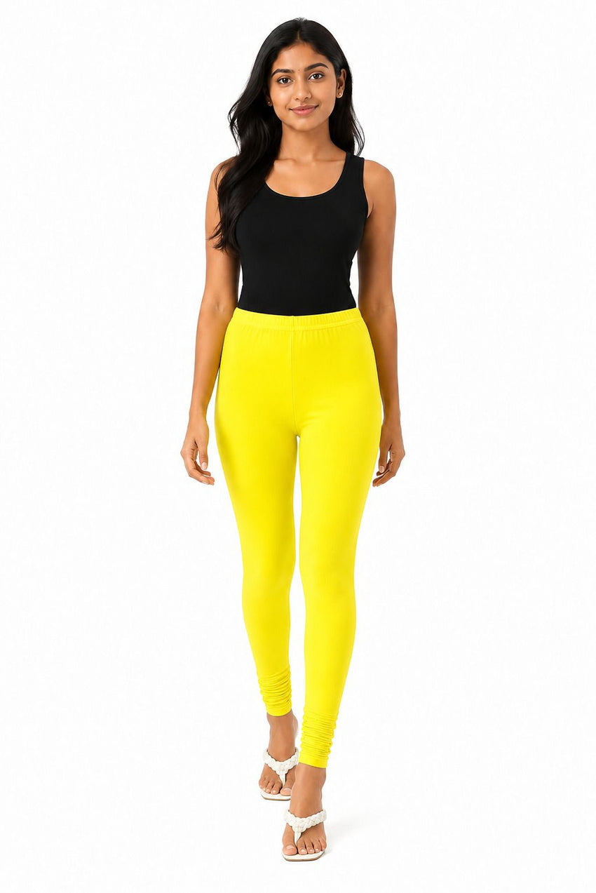 Dhanz churidar LEMON YELLOW view 5