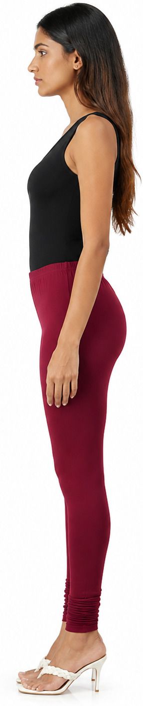 Dhanz churidar RED MAROON view 3