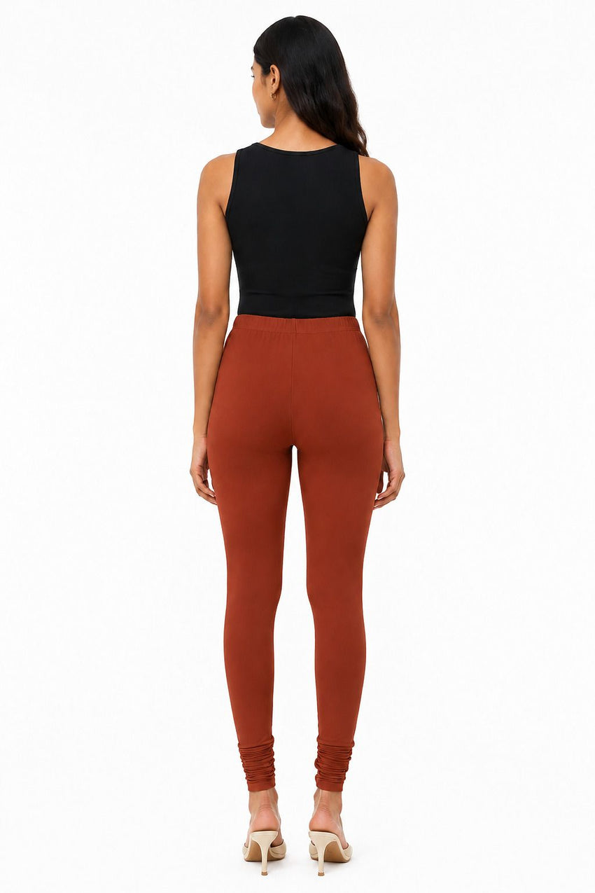 Dhanz churidar RUST BROWN view 2