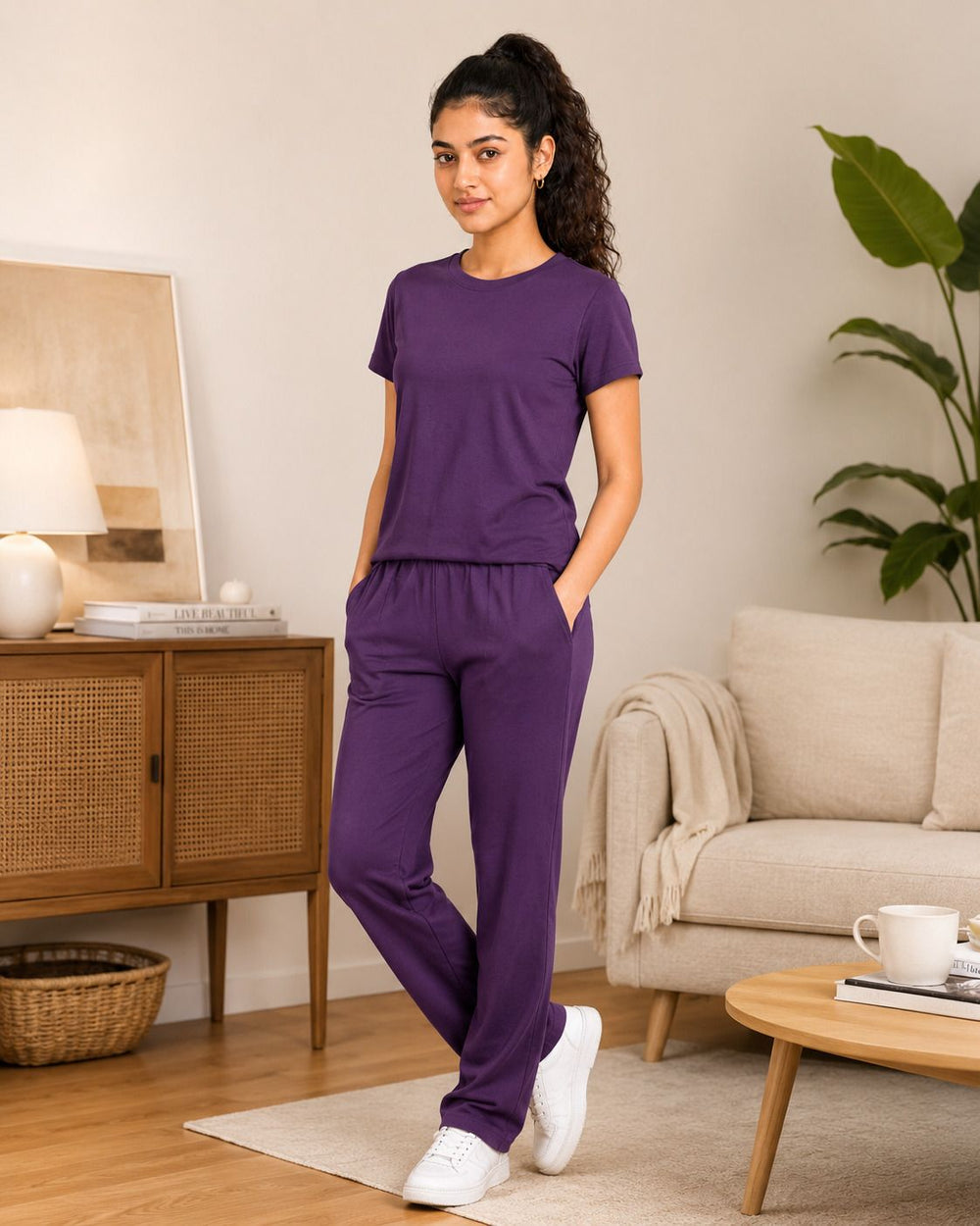 Purple night suit additional view 5